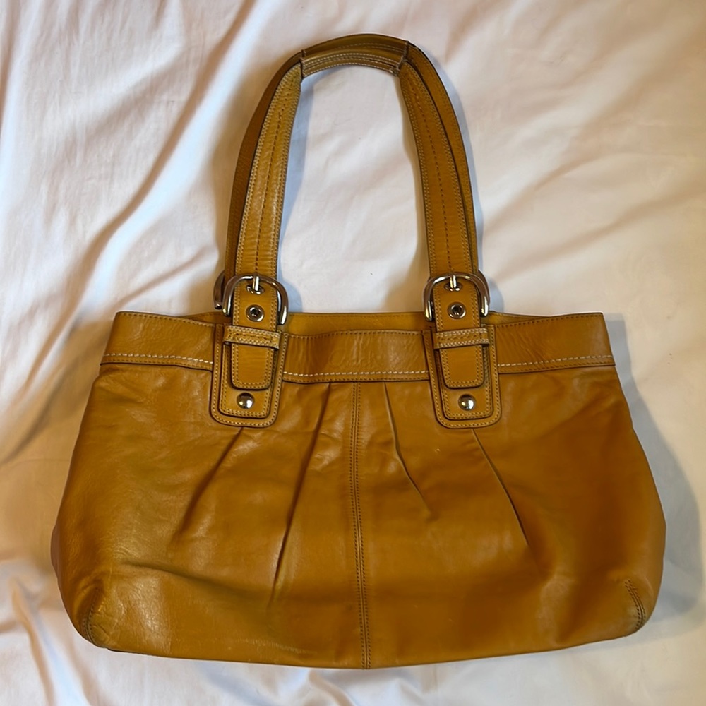 Coach Mustard Leather Purse